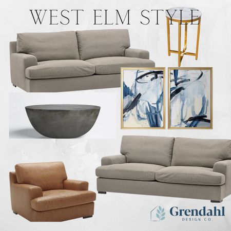 West elm style. Casual living room. Leather chair. Down sofa. Amazons stone and beam. Interior design. Home decor. Living room. Family room design 

#LTKhome #LTKFind #LTKfamily