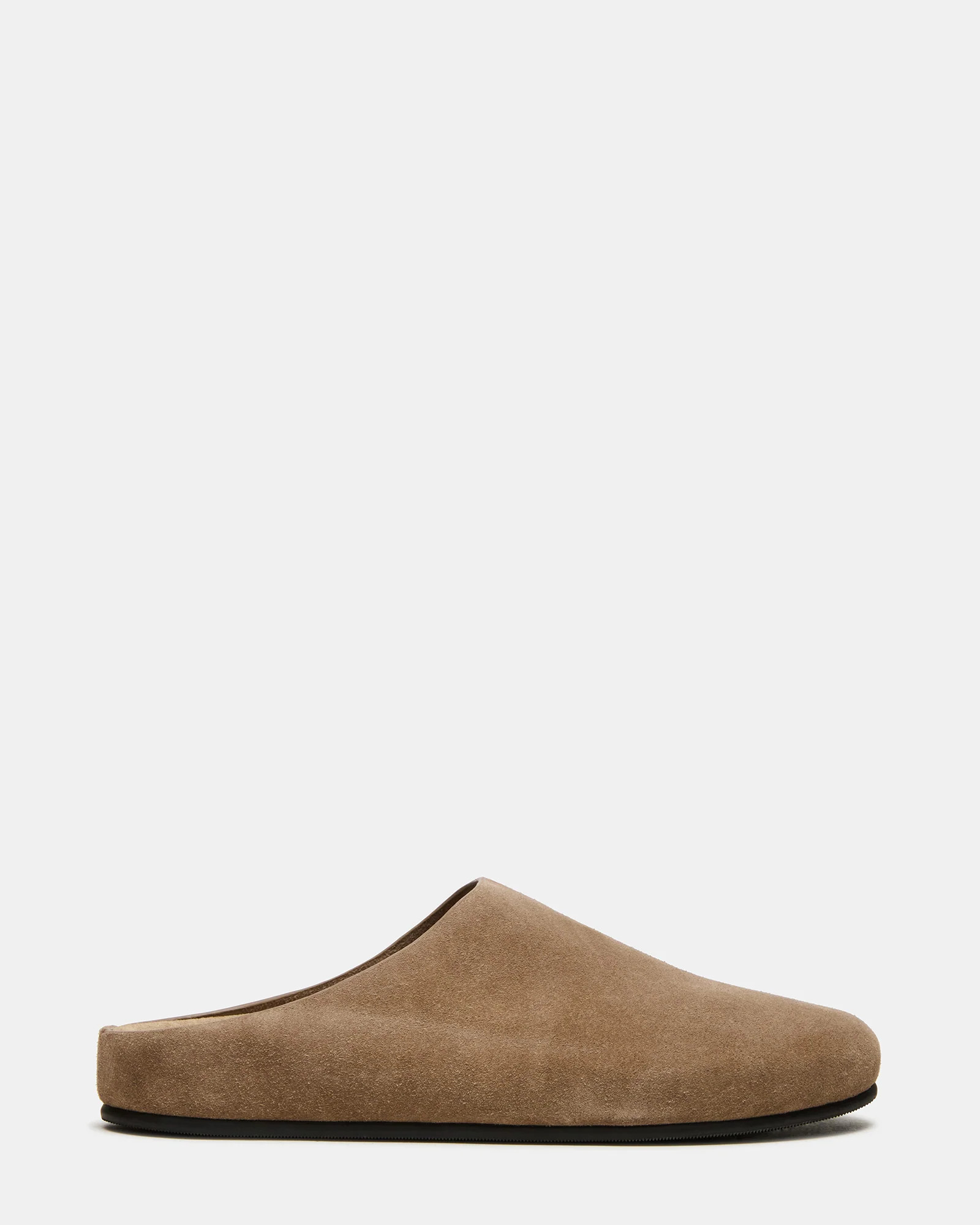 FERN Taupe Suede Slip-On Round-Toe Women's Flat | Steve Madden (US)