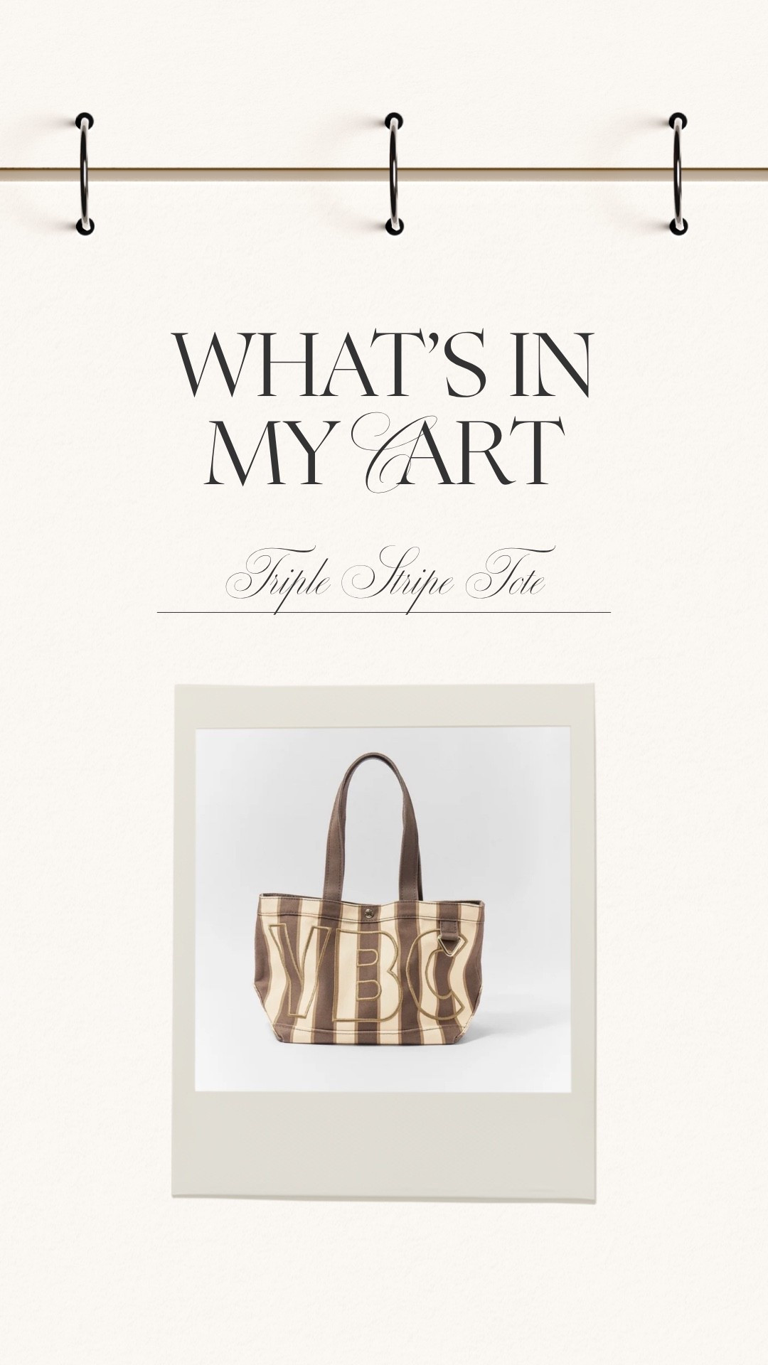 What’s in my cart this weekend! 
The Baublebar triple stripe tote

#LTKSeasonal #LTKootd
