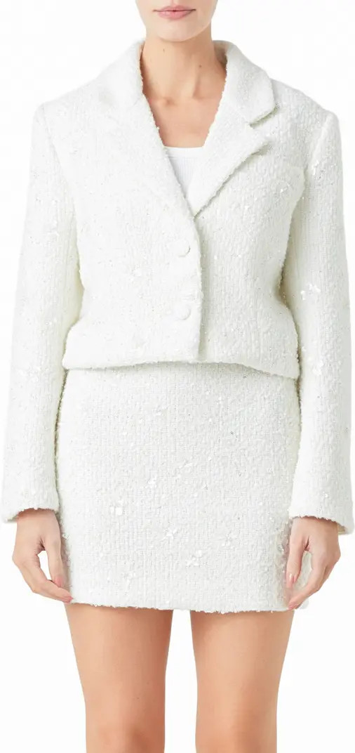 Endless Rose Sequin Crop Blazer | Nordstrom | Nordstrom