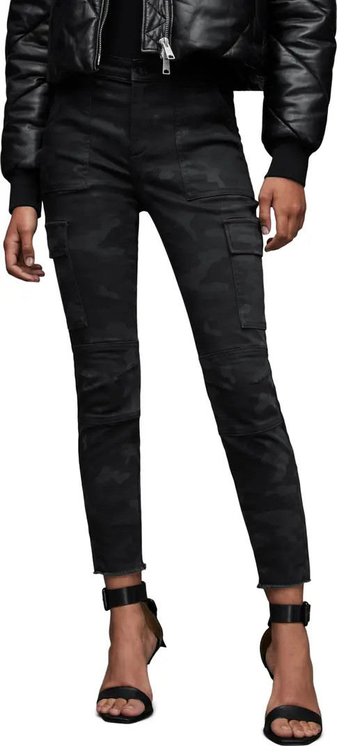 Duran Camouflage Mid-Rise Cargo Skinny Jeans | Nordstrom