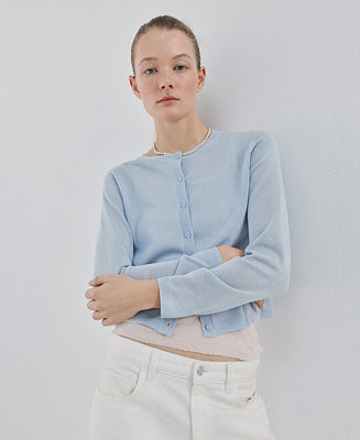 Women's Fine-Knit Straight-Fit Cardigan | Macy's