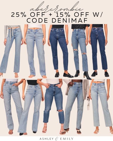 Abercrombie denim sale - denim on sale - 25% off plus an extra 15% off with code DENIMAF