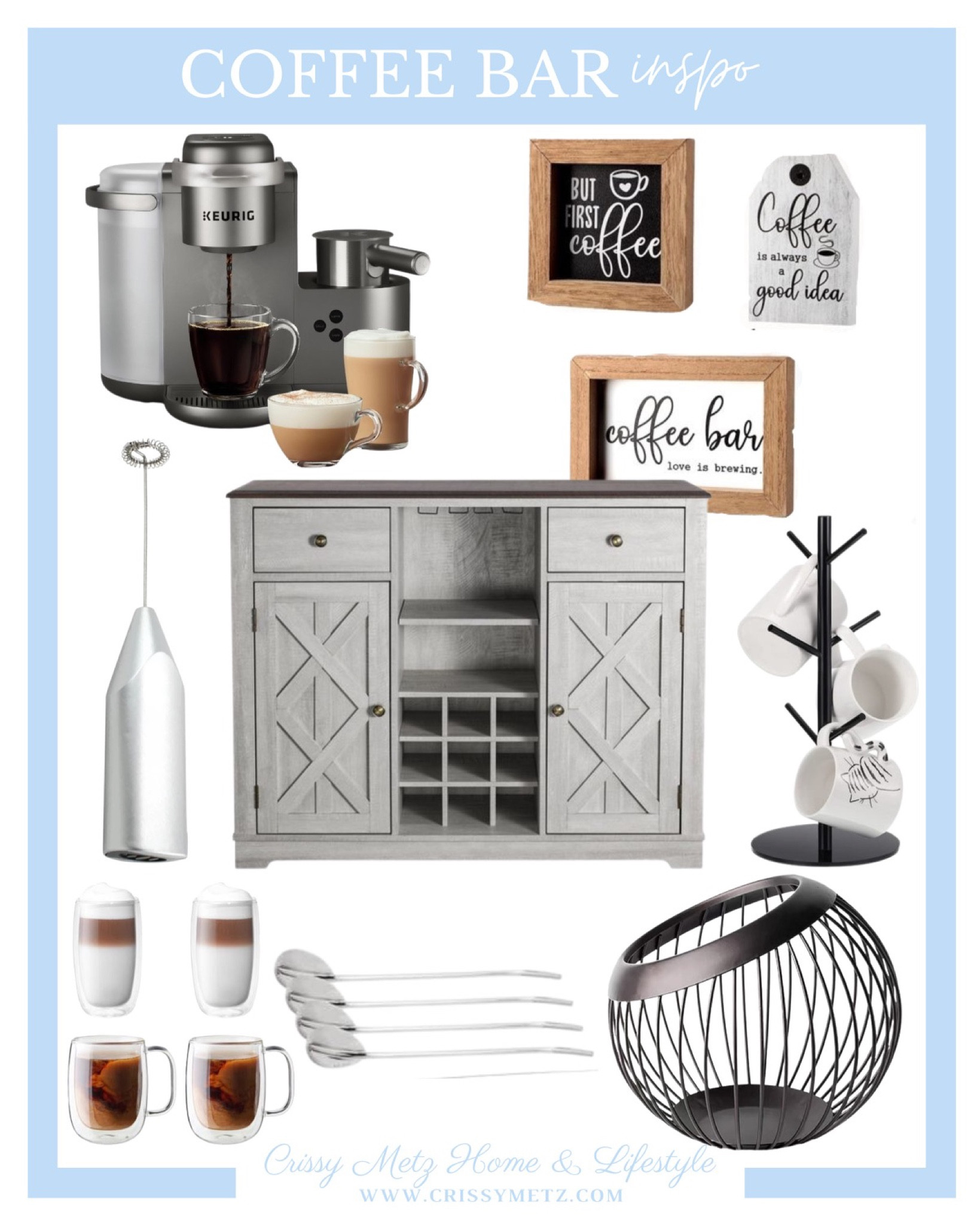 Coffee bar, bar cart, coffee bar essentials, coffee maker, Keurig, Nespresso, Coffee art, latte art, coffee mugs, acrylic coffee mug, water maker, mug holder, mug stand, coffee pod holder, organization

#LTKhome #LTKstyletip #LTKSeasonal
