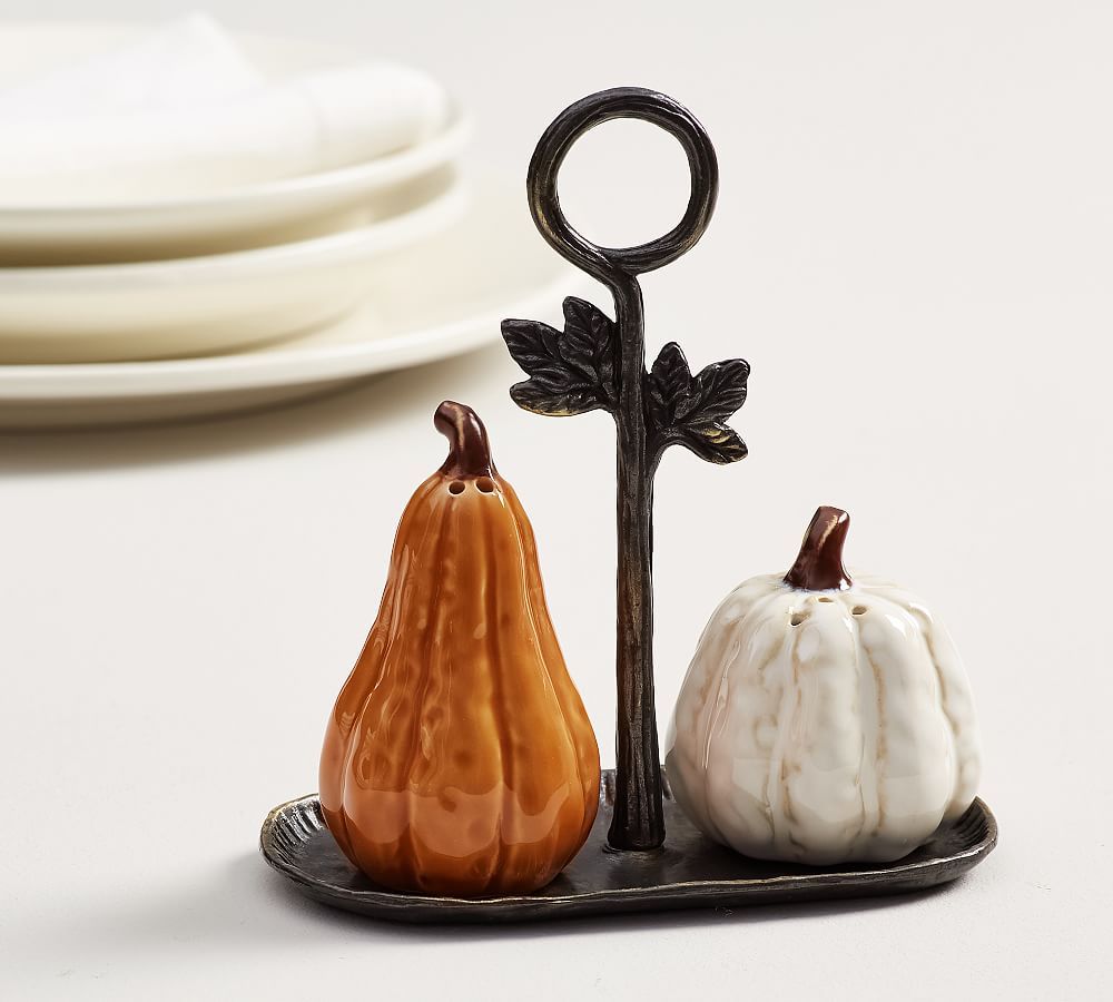 Gourd Stoneware Salt & Pepper Shakers | Pottery Barn (US)