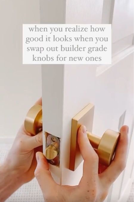 Shop the brass hardware door knobs and pull from our latest reel!

#LTKhome #LTKstyletip