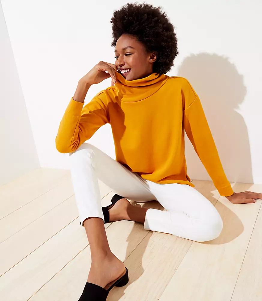 Funnel Neck Sweatshirt | LOFT