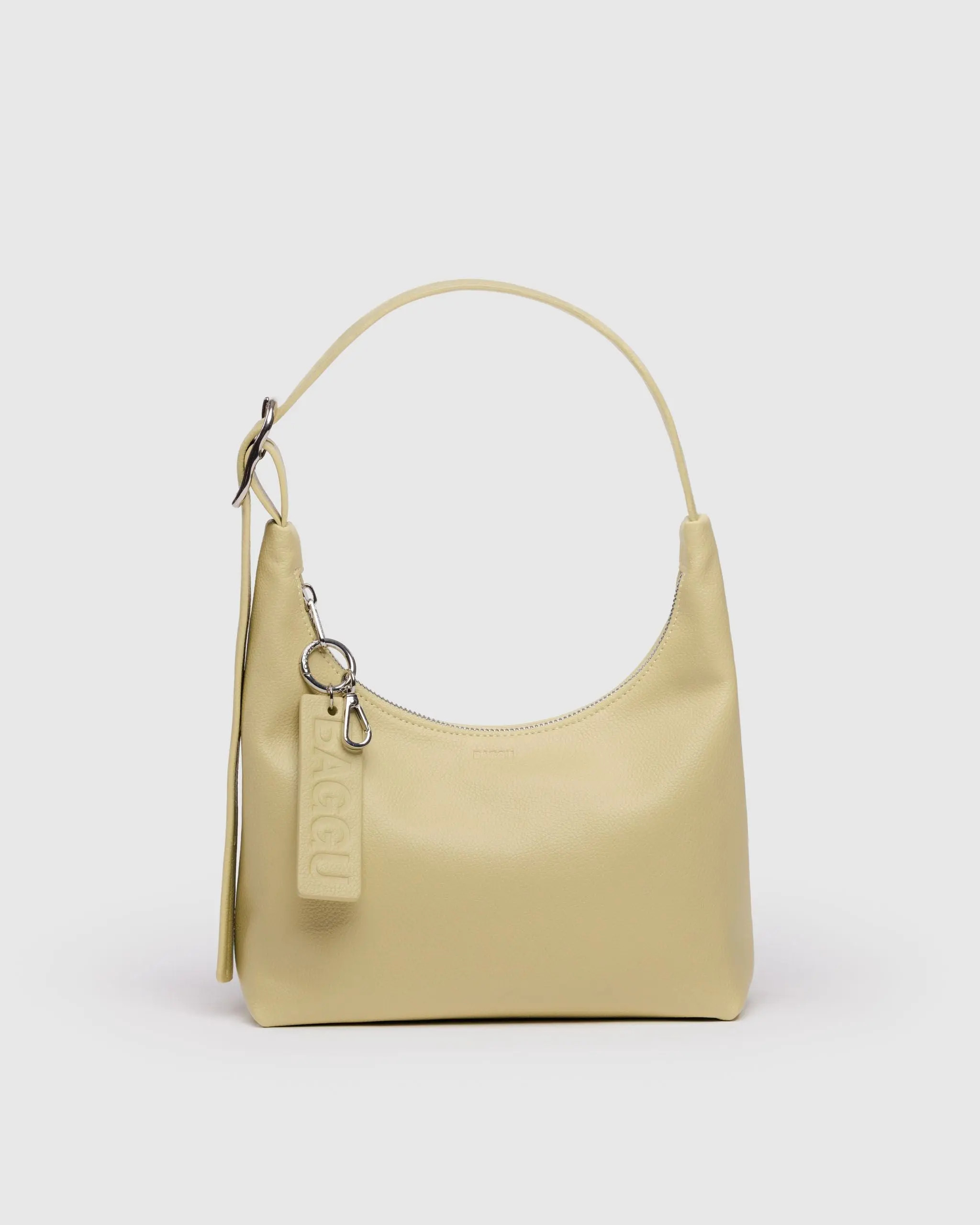 Mini Recycled Leather Shoulder Bag | BAGGU