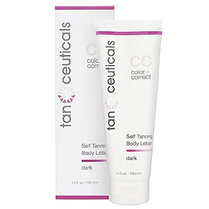 Tanceuticals Self Tanner - CC Self Tanning Lotion for Body Gives Natural, Long Lasting Sunless Tan - | Amazon (US)