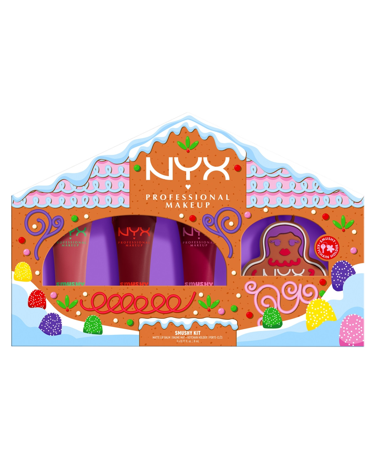 Nyx Professional Makeup 3-Pc. Holiday Smushy Lip Balm Gift Set - Snuggle Season, Squeeze N Sizzle, Swipe | Macy's
