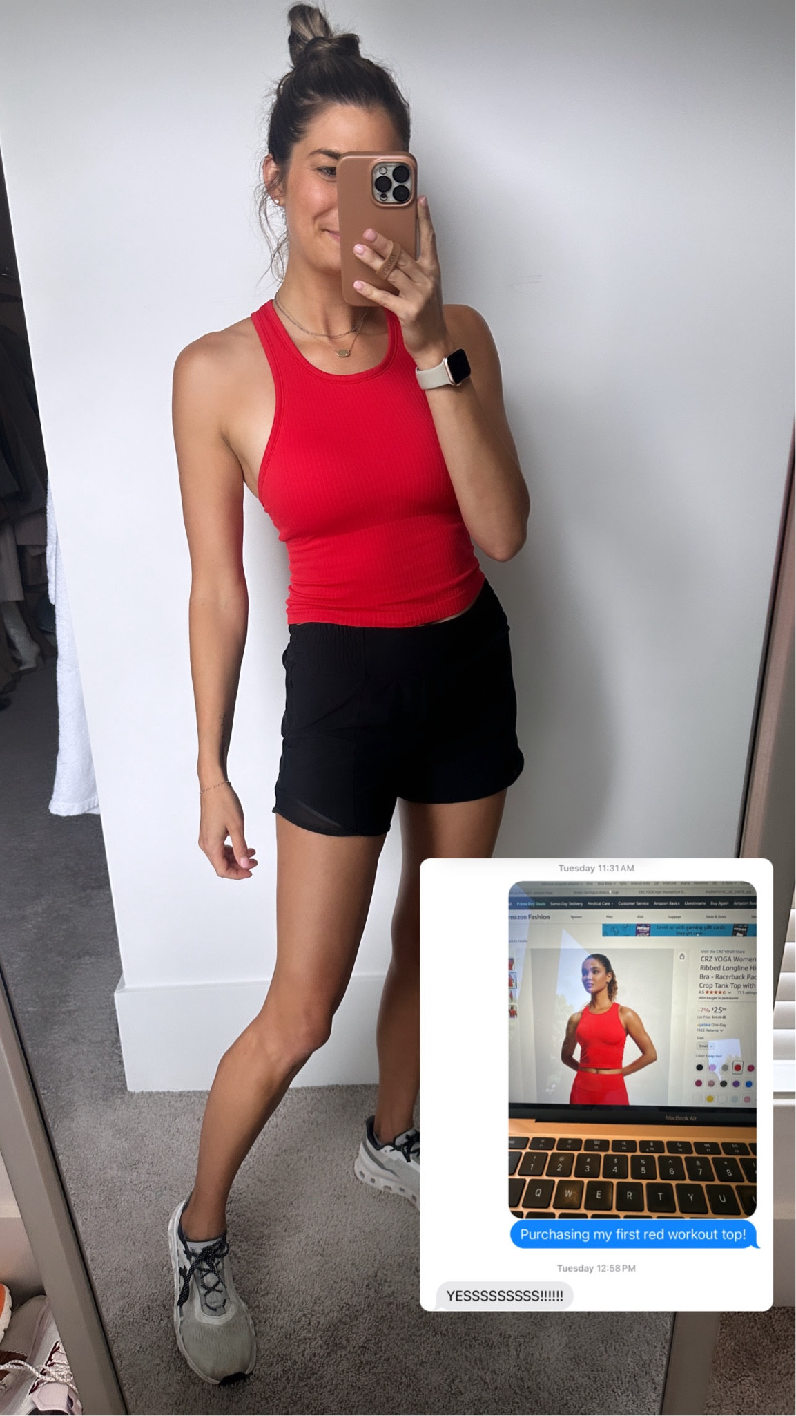 First red workout tank!! 

#LTKActive #LTKSeasonal #LTKFindsUnder50