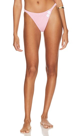 Frankies Bikinis X Guizio Tide Knit Bottom in Pink. - size M (also in L, S) | Revolve Clothing (Global)