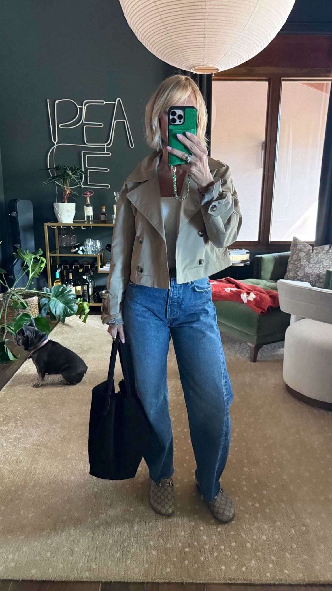 Small in jacked
26 in jeans (tts & loose)
Tts clogs

#agolde #gucci #audreyuhler 

#LTKxMadewell