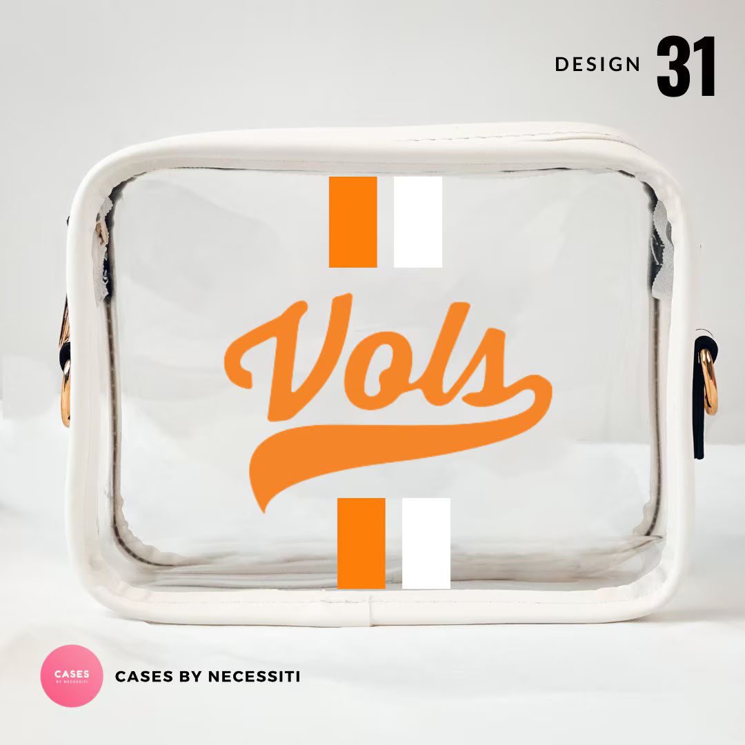 Vols Tennessee College Football Custom Clear Bag Stadium Approved Cute Crossbody - Etsy | Etsy (US)