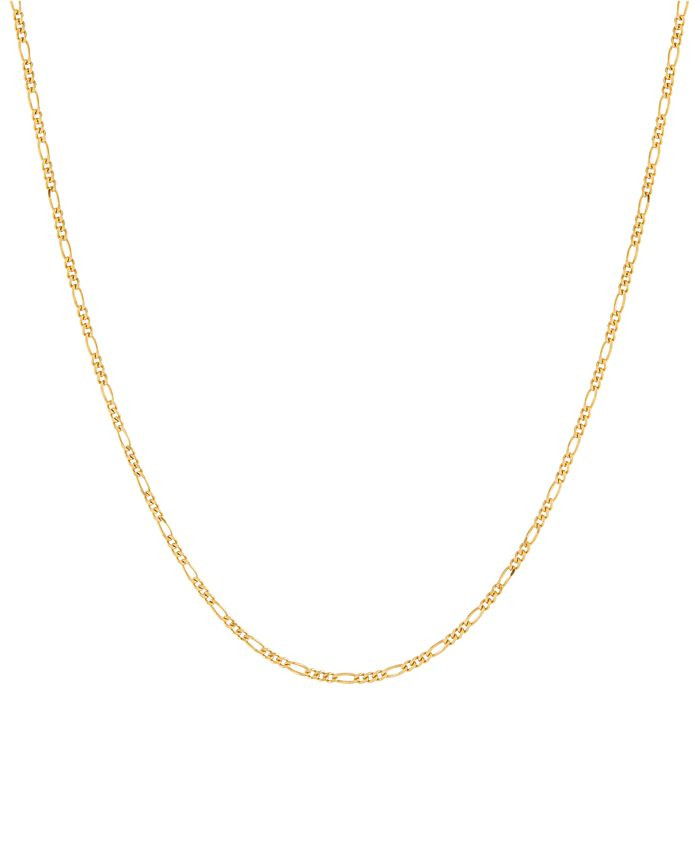 Figaro Link 18" Chain Necklace in 14k Gold-Plated Sterling Silver, Created for Macy's (Also in St... | Macys (US)