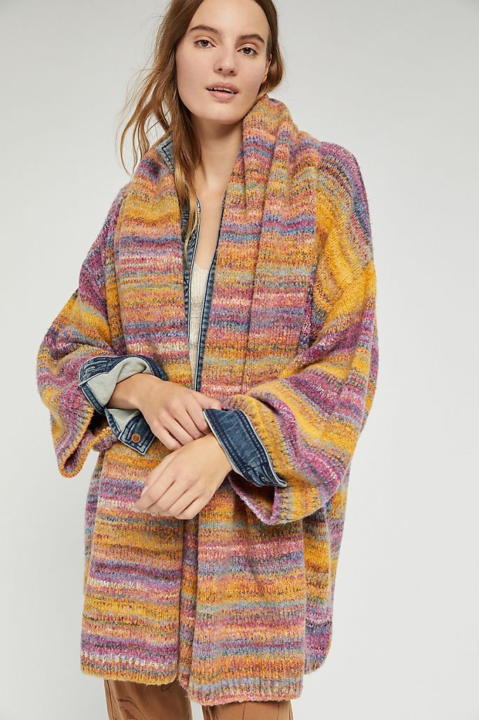 Space-Dyed Knit Kimono | Anthropologie (US)