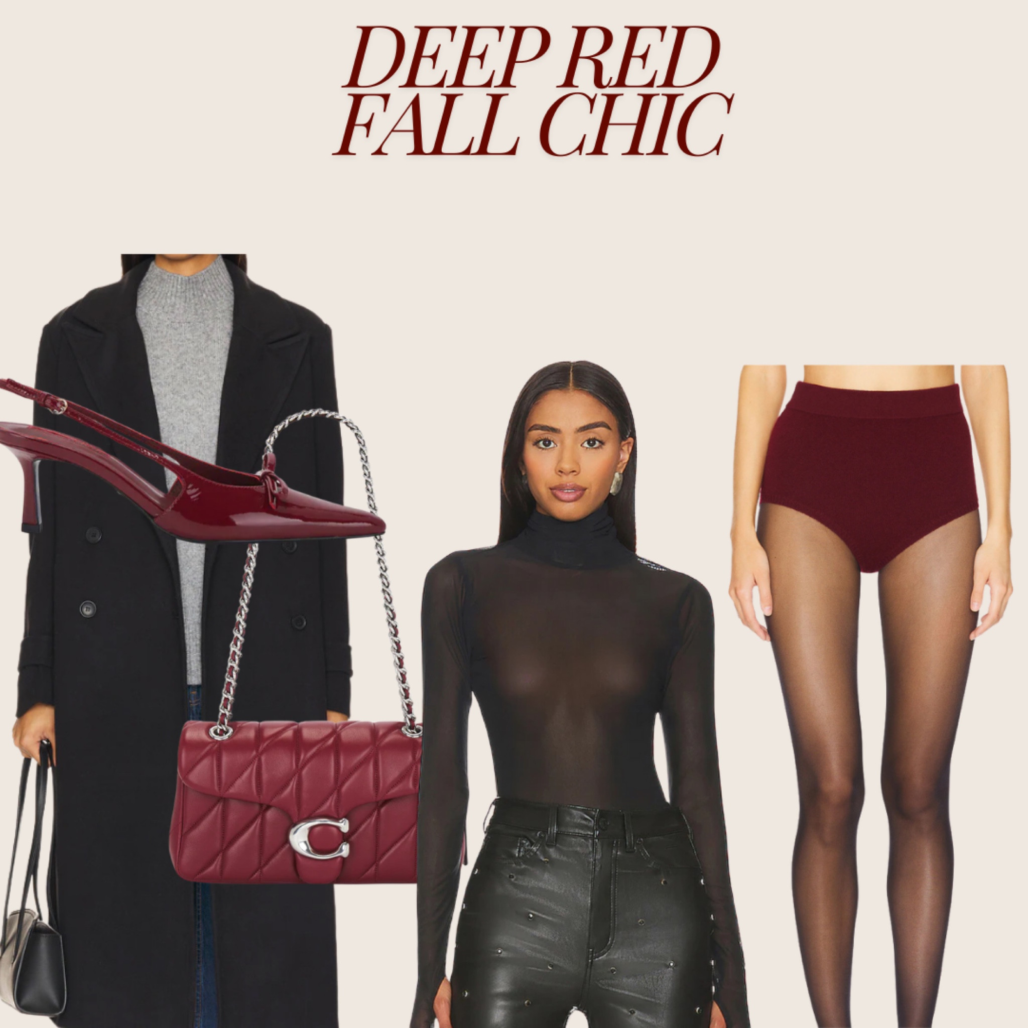Deep red and burgundy is so in season. Here’s an elevated chic look to wear on a fall night out 🩸

#LTKHoliday #LTKItBag #LTKSeasonal