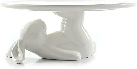 LA JOLIE MUSE Thanksgiving Cupcake Stand Ceramic Dessert Plates for Snacks and Cookies, Bunny Can... | Amazon (US)