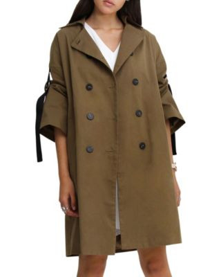 Belle & Bloom Russian Romance Oversized Trench Coat - Brown | Macy's