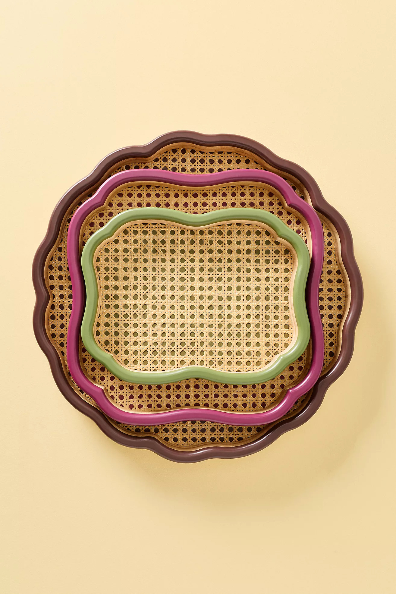 Cane Rattan Trays | Anthropologie (US)