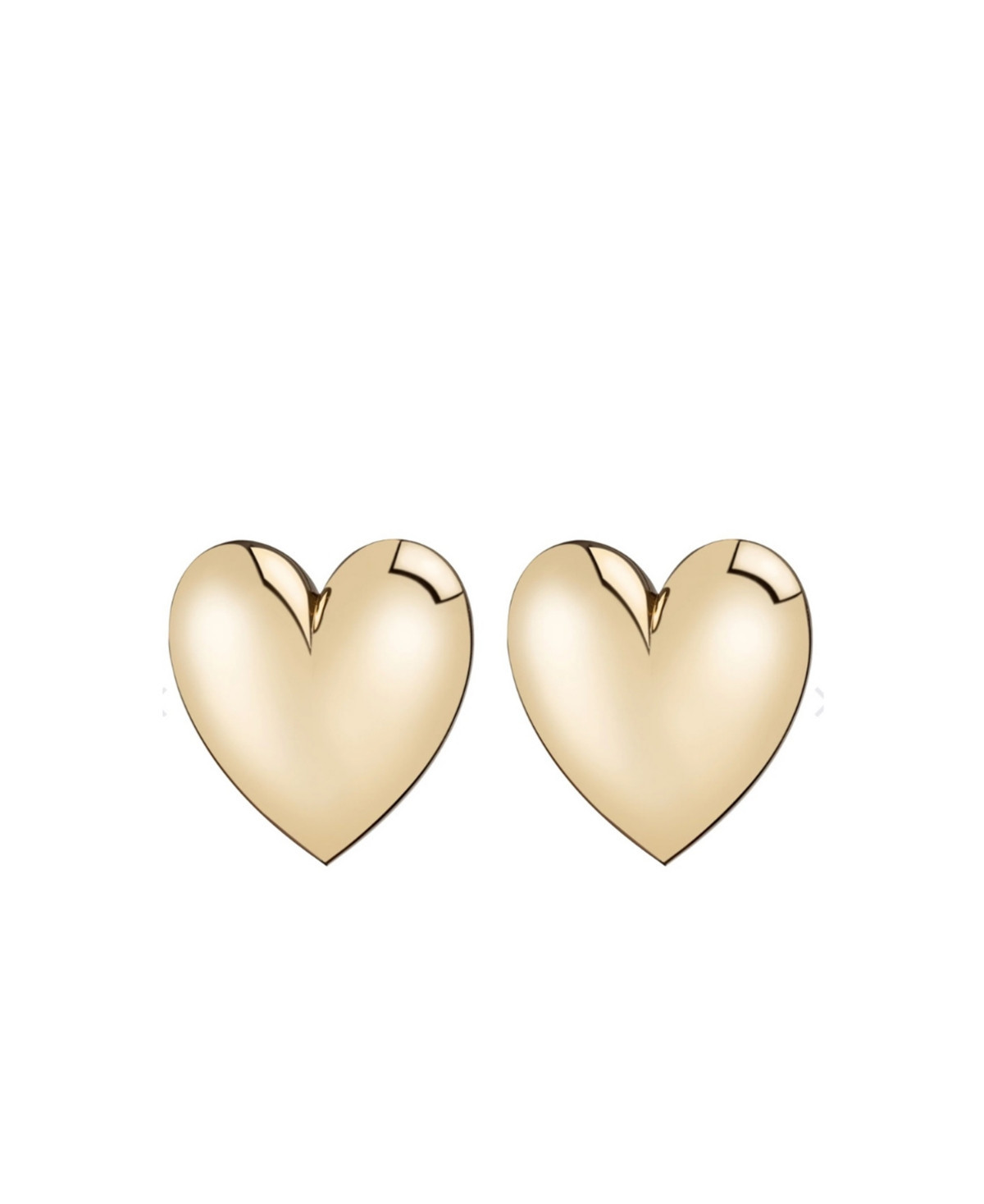 Accessory Concierge Gold-Tone Puff Heart Earrings - Gold | Macy's