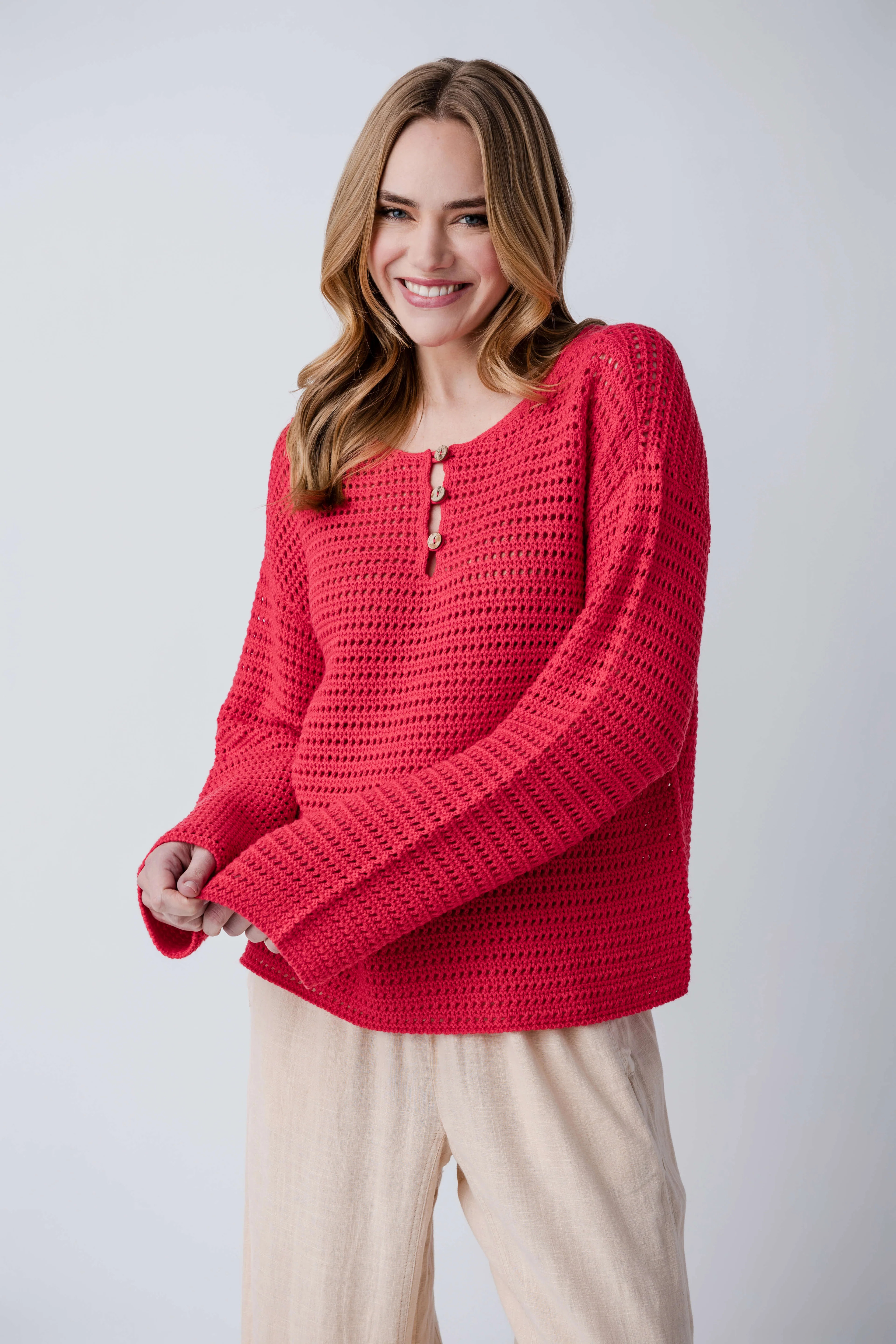 RD Style Moana Crochet Sweater | Social Threads