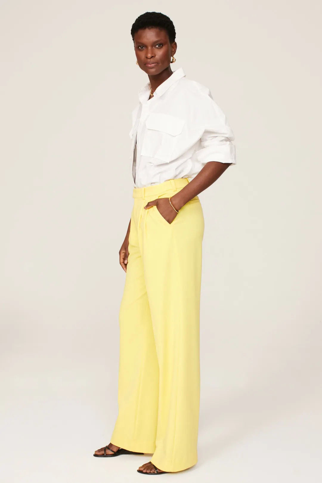 Yellow Agnes Pants | Rent the Runway