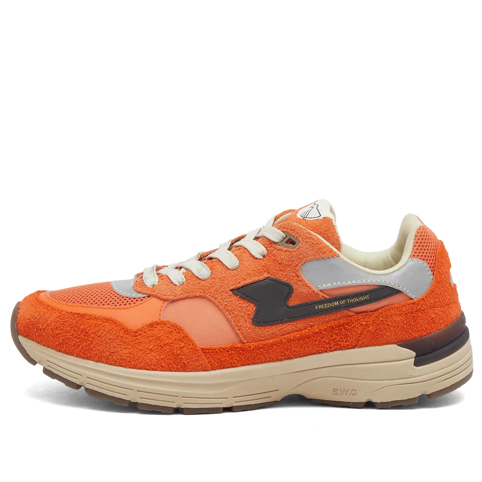 Stepney Workers Club Men's Ameil S-Strike Sneaker in Sport Orange, Size UK 9 | END. Clothing