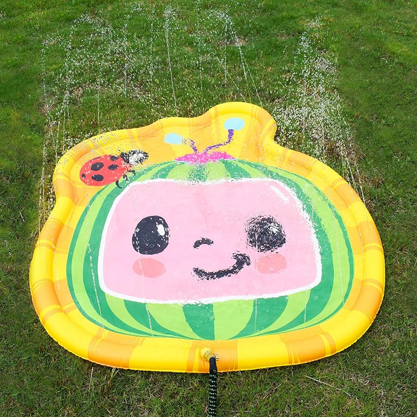 CoCoMelon Splash Pad | Colorful Water Sprinkler Toy for Kids - Sunny Days Entertainment, Yellow, ... | Amazon (US)