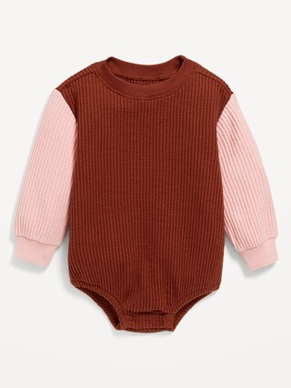 Long-Sleeve Thermal-Knit Romper for Baby | Old Navy (US)