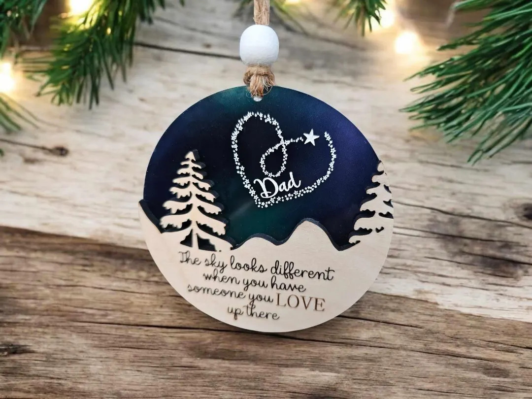 Personalized Christmas Memorial Ornament, In Memory of Christmas Ornament, Christmas in Heaven, R... | Etsy (US)