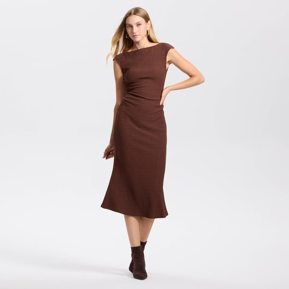 Women's Textured Knit Midi Bodycon Dress - A New Day™ | Target