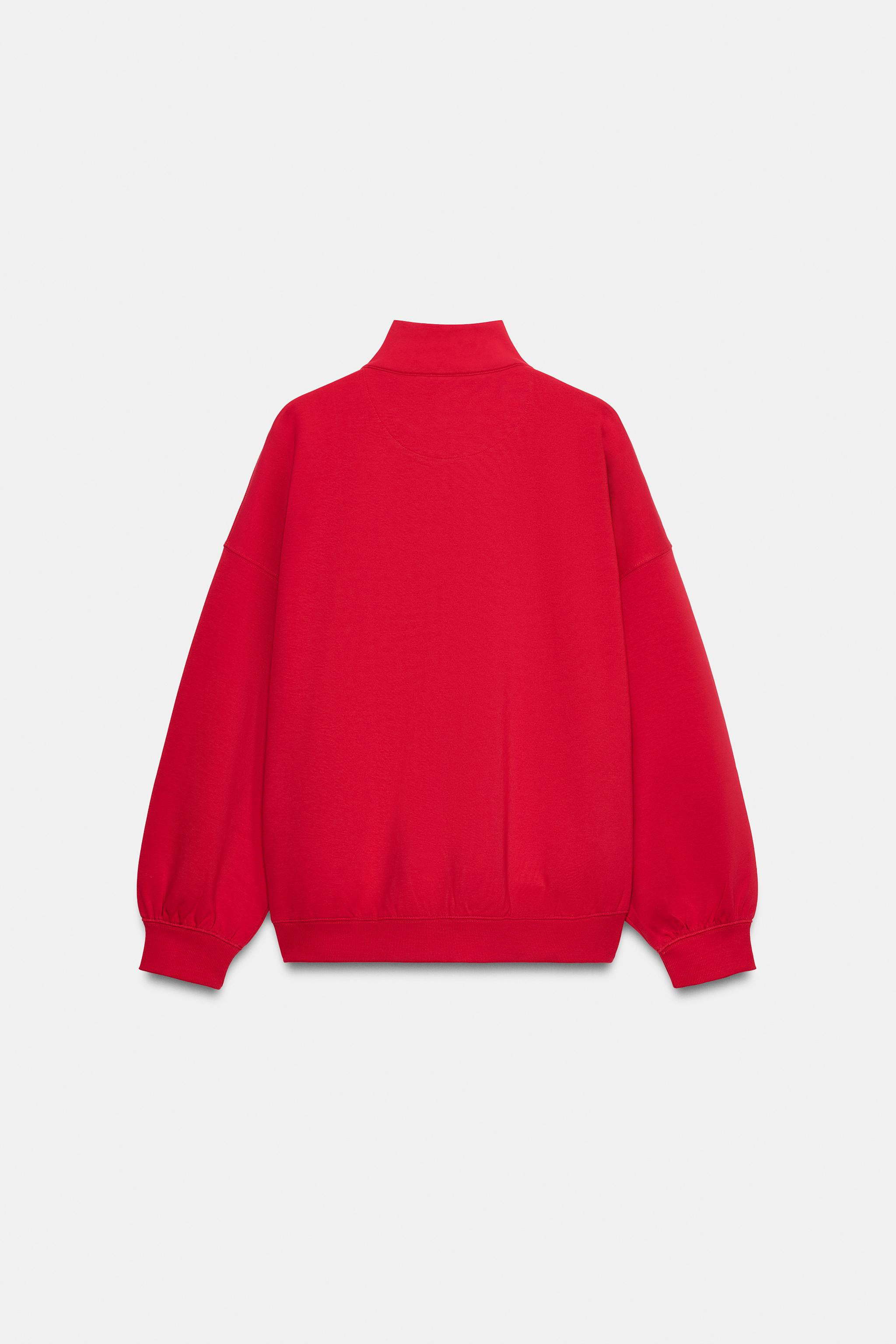 OVERSIZE ZIP-UP SWEATSHIRT | Zara UK