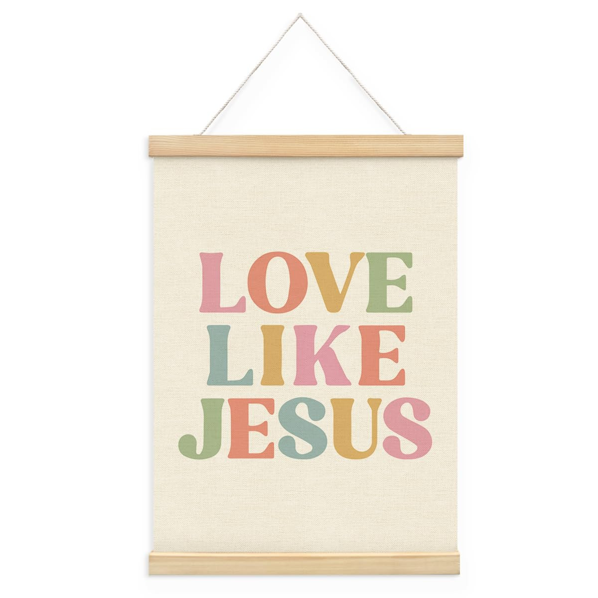 Wheatwin Christian Nursery Decor, Christian Wall Art, Love Like Jesus Poster Hanger Frame, Christ... | Amazon (US)