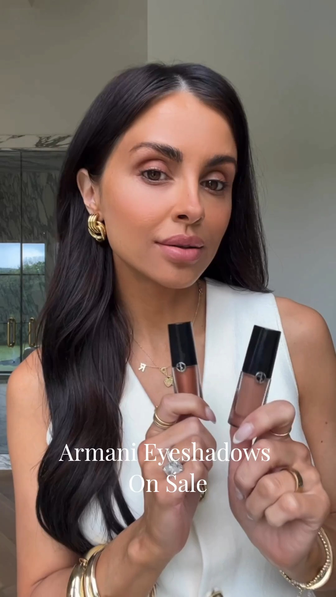 Bloomingdale’s fall sale
Save up to 15% off my favorite Armani eyeshadows
Wearing shades cashew and burnt sienna chrome