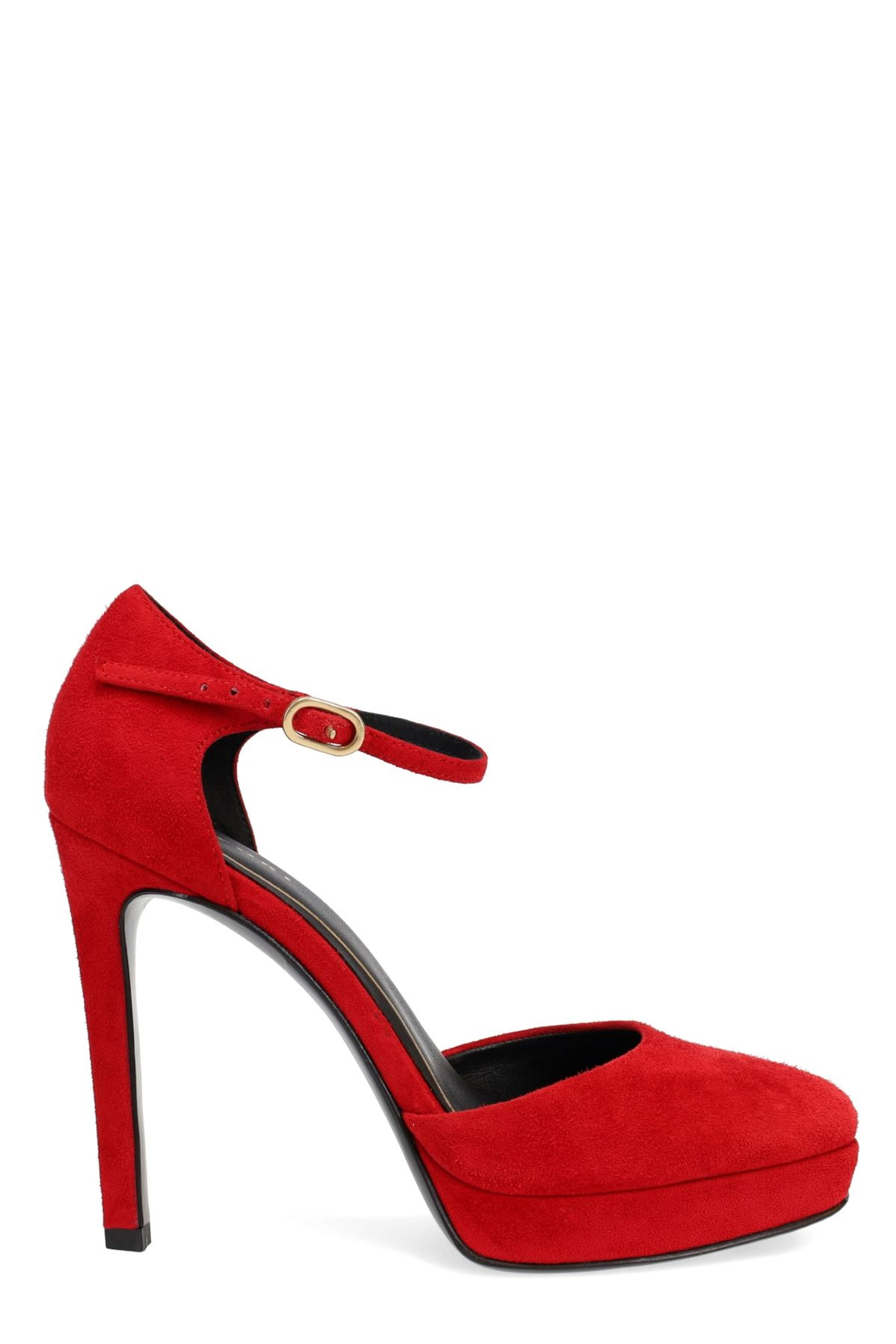 Sae Suede Square Toe Platform Pump | Natori