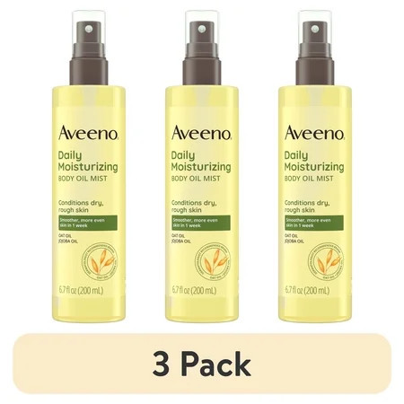 (3 pack) Aveeno Daily Moisturizing Body Oil Mist with Oat Oil, 6.7 fl. oz | Walmart (US)