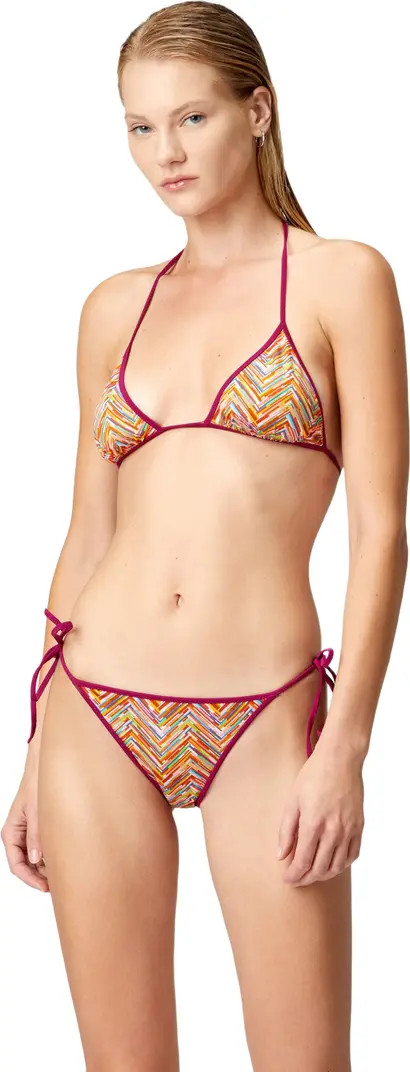 Missoni Reversible Triangle Bikini With Print | Nordstrom | Nordstrom