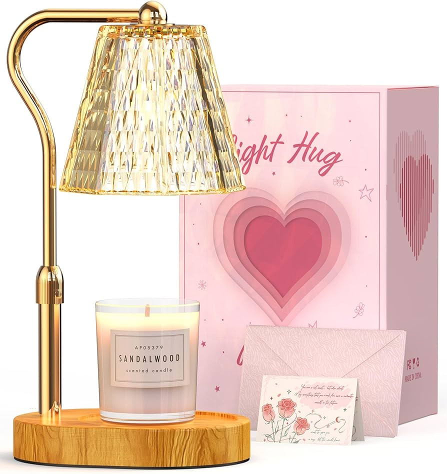 Candle Warmer Lamp with Timer Dimmable Gifts for Women, Adjustable Height Wax Warmer Lamp for Sce... | Amazon (US)