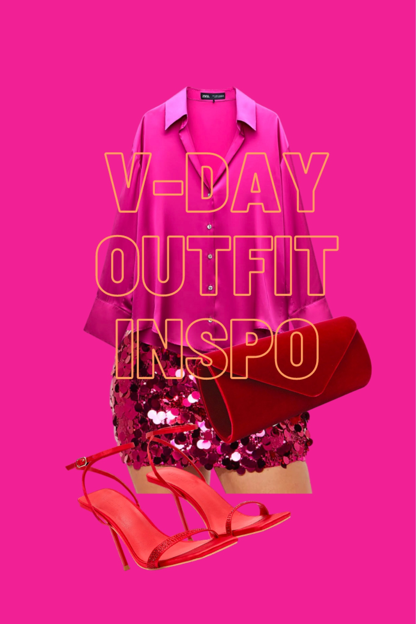 Classic red and pink Valentine’s Day outfit … Fuchsia blouse from Zara (8741/256) and Fuchsia mini skirt from FashionNova (Britney Sequin Mini Skirt) … date night outfit | red heels | red clutch | pink and red outfit | Valentines Day outfit | Galentines Day outfit | outfit idea | outfit inspo | Amazon finds | LTKunder200

#LTKsalealert #LTKfindsunder100 #LTKMostLoved