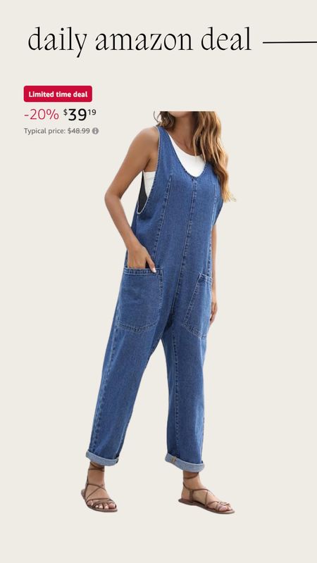 Daily Amazon deal: denim jumpsuit 

Amazon fashion, Amazon finds, free people lookalike 

#LTKsalealert