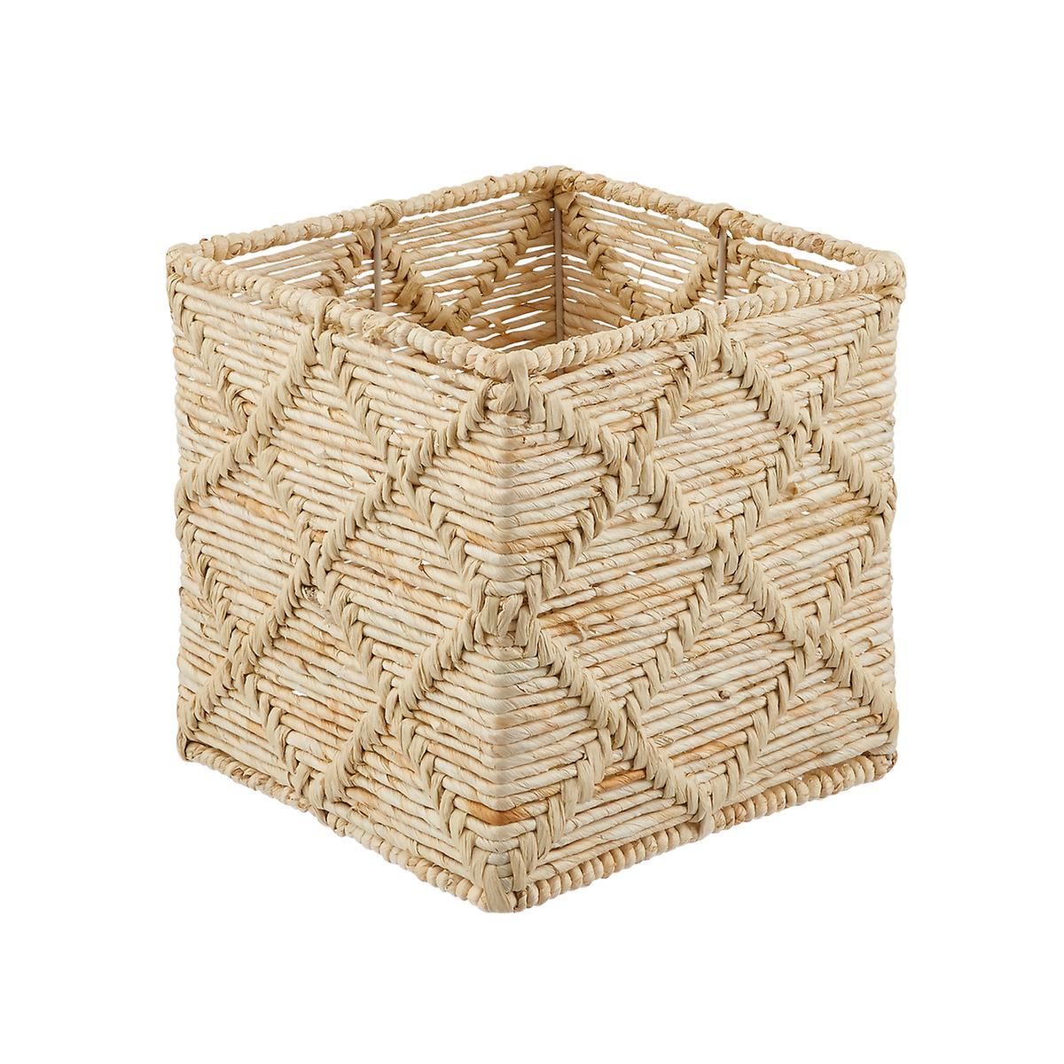 Small Trellis Maize Cube Natural | The Container Store