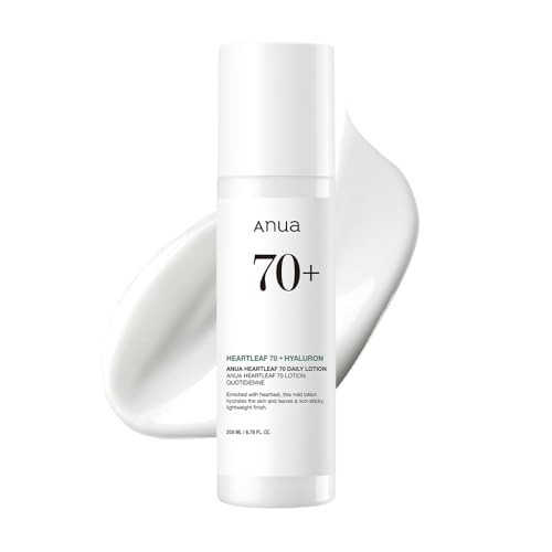 Anua Heartleaf Daily Lotion, Face Moisturizer with Hyaluronic Acid for Sensitive Skin, Lightweight, Korean Skin Care (200ml, 6.76 fl.oz.) | Amazon (US)
