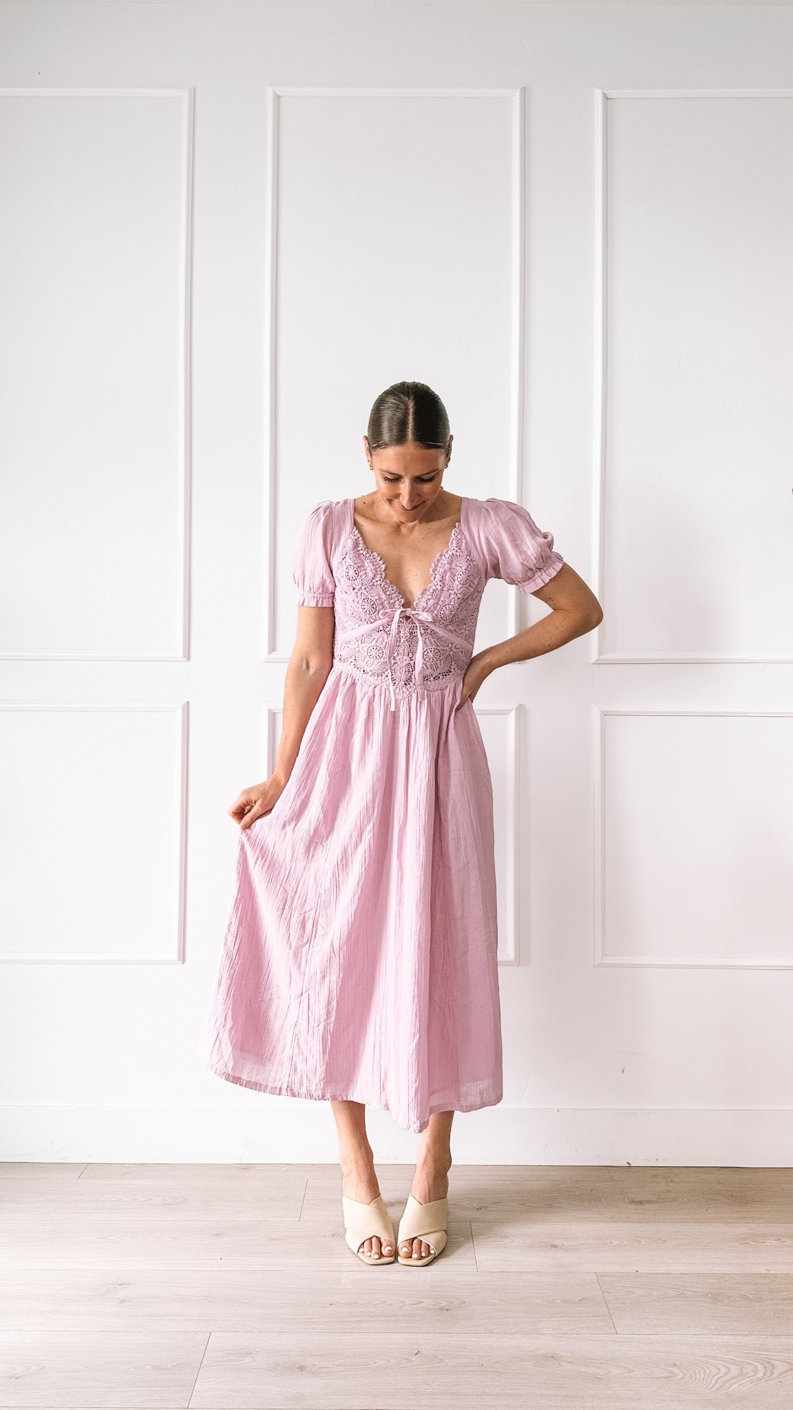 pink lace midi dress outfit - easter dress idea - spring outfit - feminine lace midi dress

#LTKootd #LTKgrwm #LTKmomlife