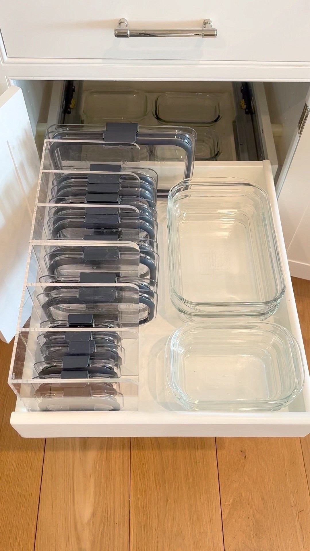 Do you regularly spend time searching for the matching lid to a tupperware container? If so, you’re not alone! Our favorite way to store Tupperware is to use this file folder to sort and store the lids. You can also use drawer dividers to section off lids, we’ve linked 2 different height drawer dividers! See our Instagram post for 4 ways to organize food storage containers! Don’t forget to tag @collectedco_ on Instagram with your progress shots! 🙌🏻

#LTKHome