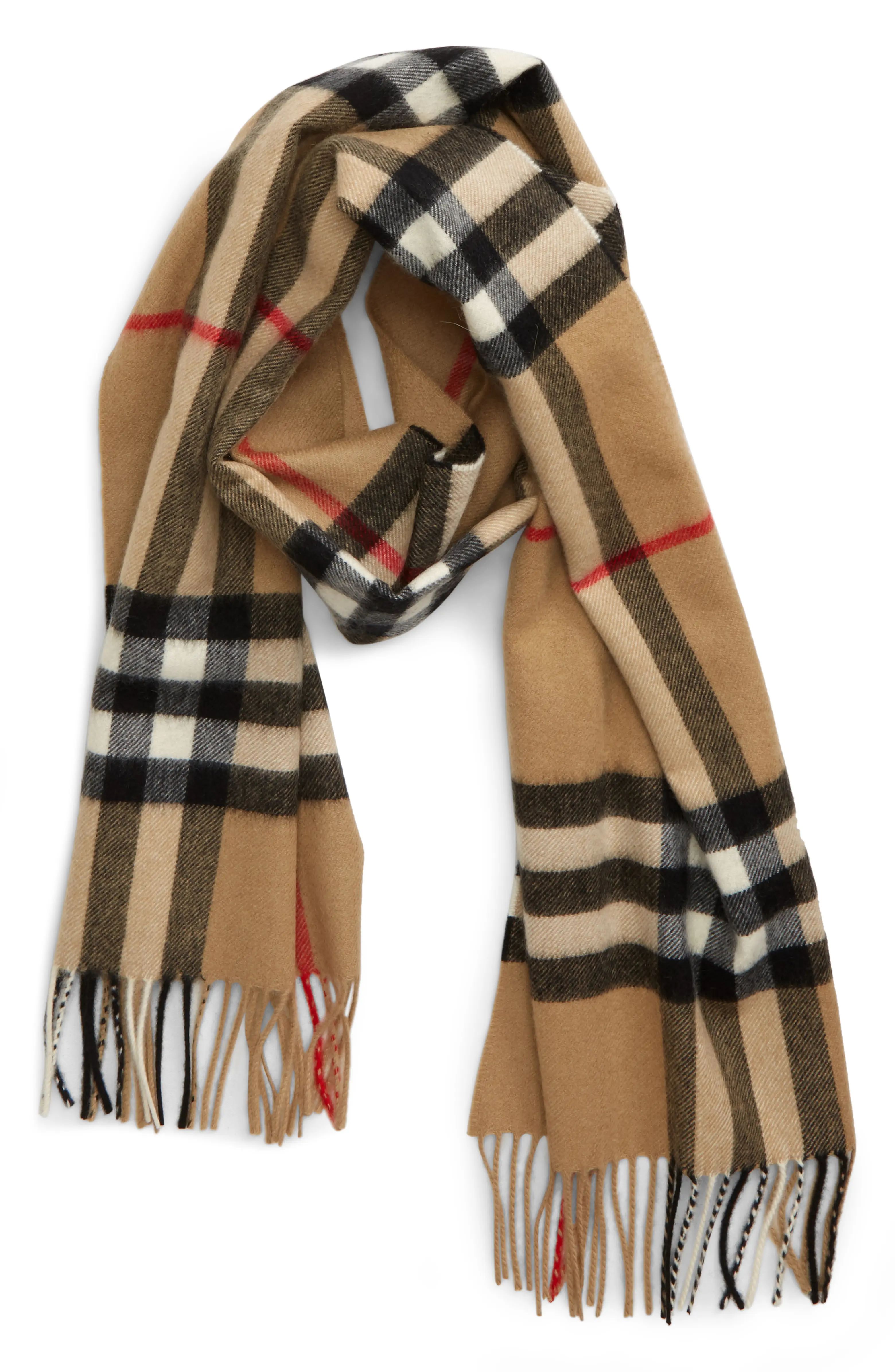 Giant Icon Check Cashmere Scarf | Nordstrom