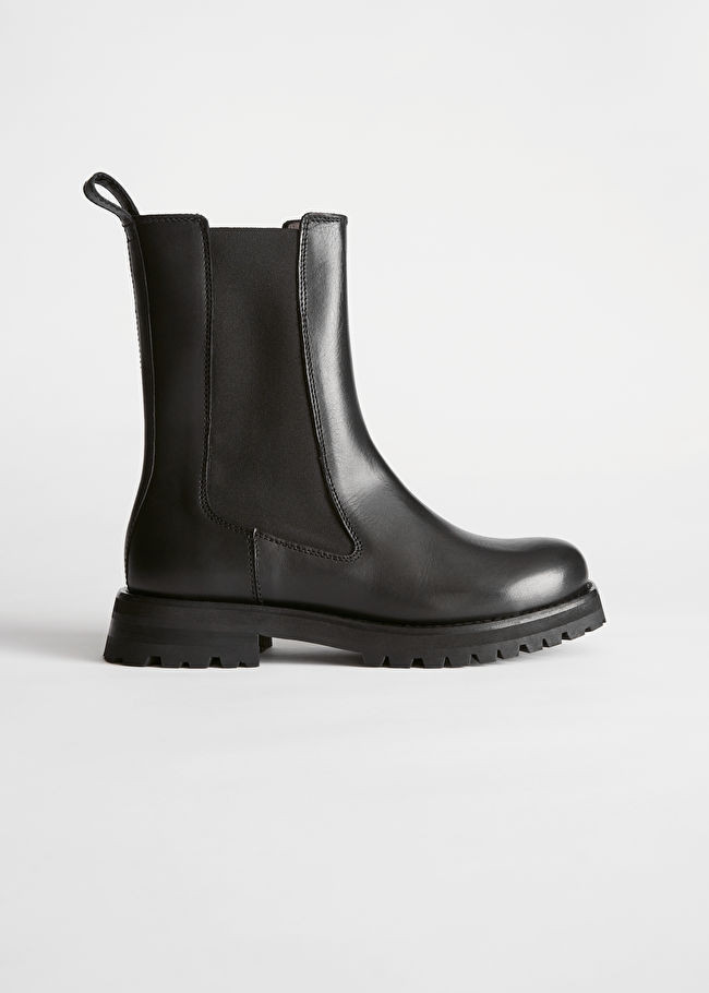 Chunky Sole Leather Chelsea Boots | & Other Stories US