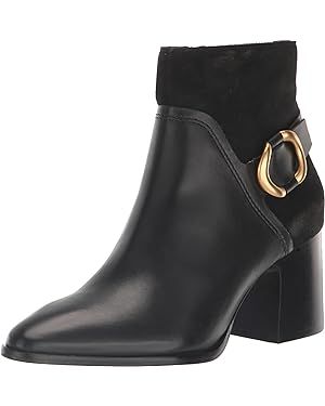 Vince Camuto Women's Evelanna Stacked Heel Bootie Ankle Boot | Amazon (US)