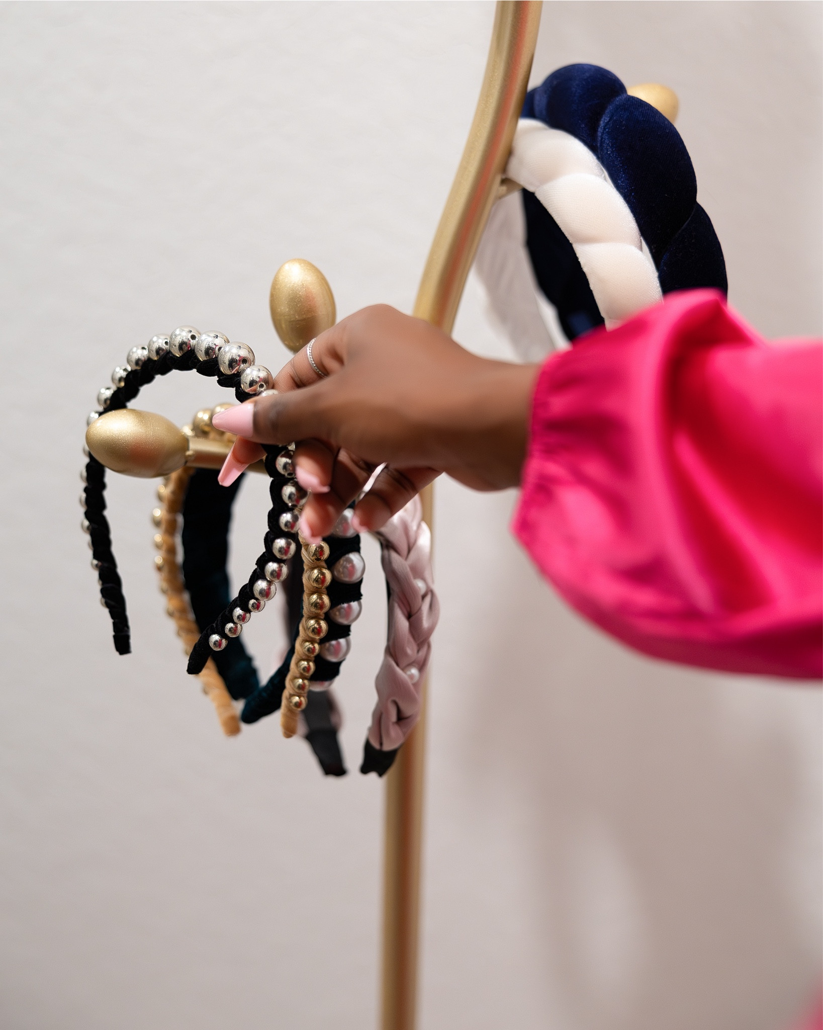 Hat and coat rack repurposed as headband organizer. Linked similar rack as well as similar headbands.

#LTKSeasonal #LTKStyleTip