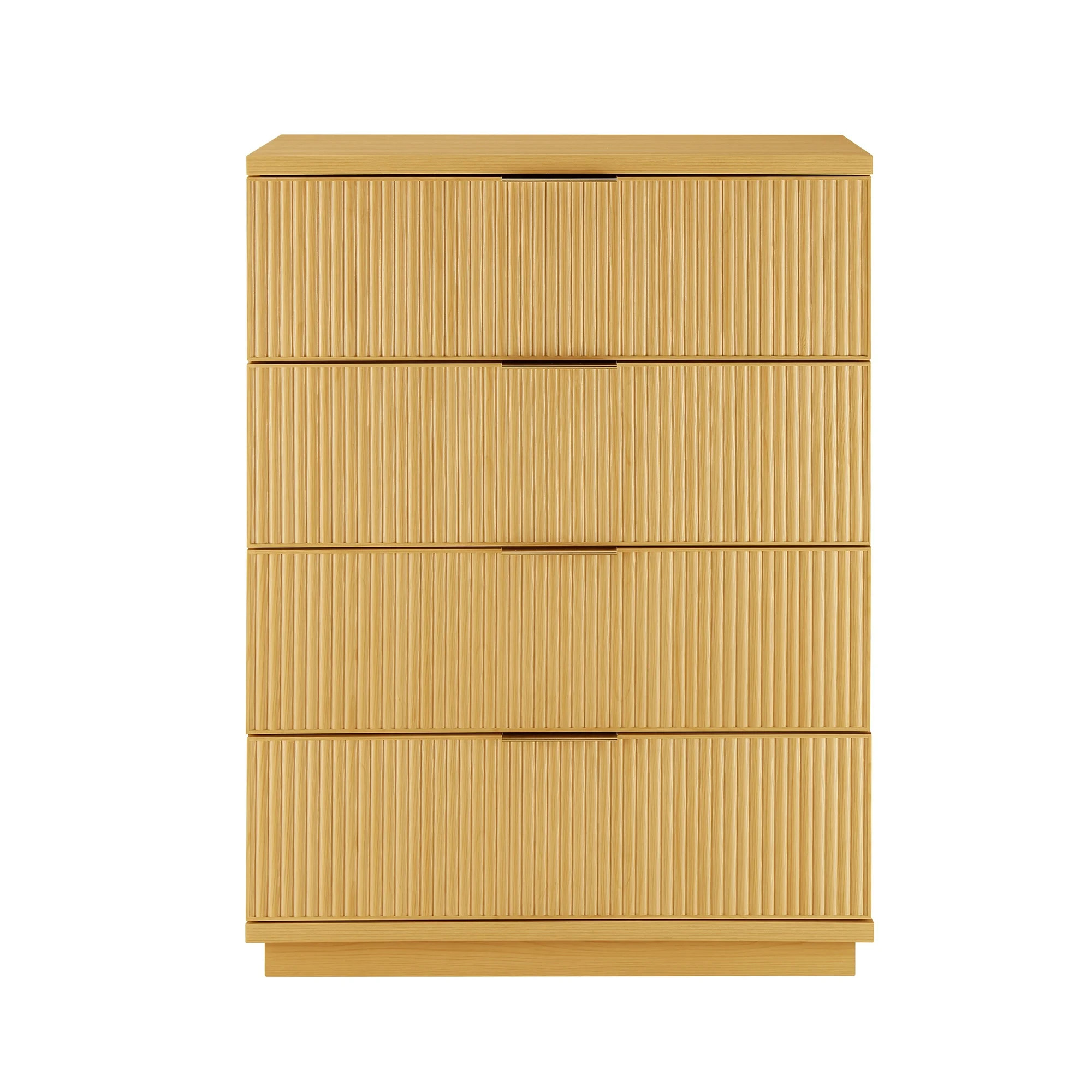 Better Homes & Gardens Lillian Fluted 4 Drawer Dresser, Natural Pine | Walmart (US)